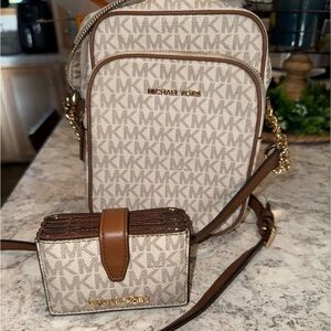 Michael Kors Crossbody Bag and Wallet Set